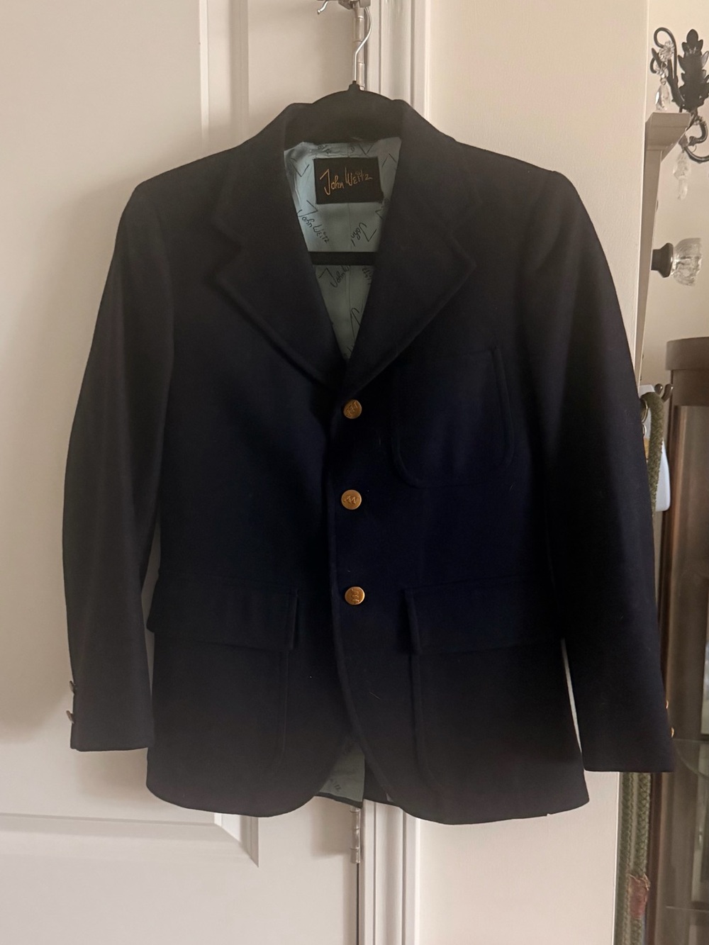 John Weitz Kids' Navy Blazer with Gold Buttons